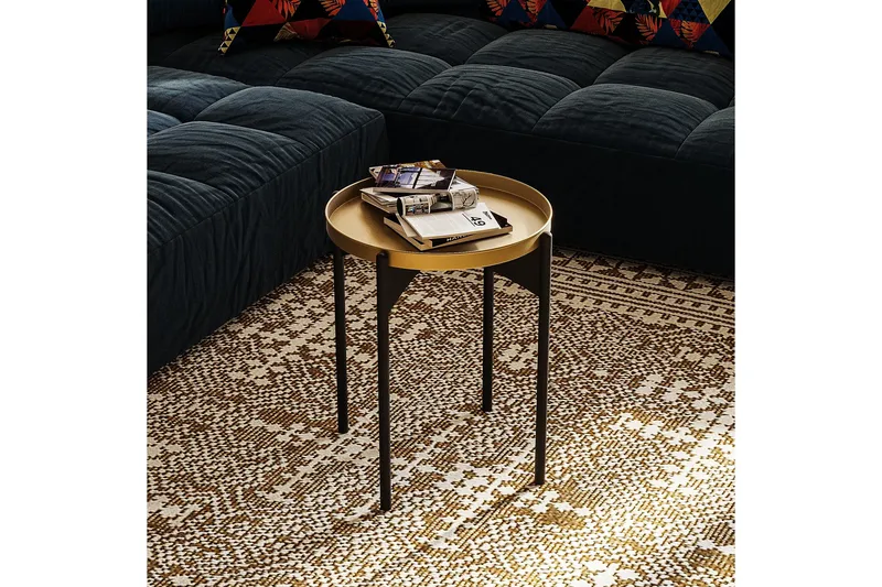 Mamta Sofabord 44 cm, Gull/Svart