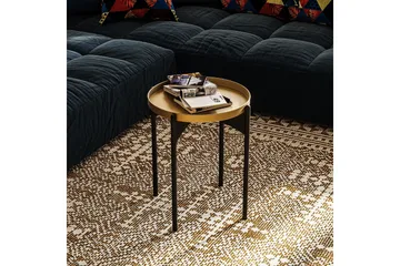 Mamta Sofabord 44 cm - Gull/Svart - Møbler - Bord - Sofabord & salongbord