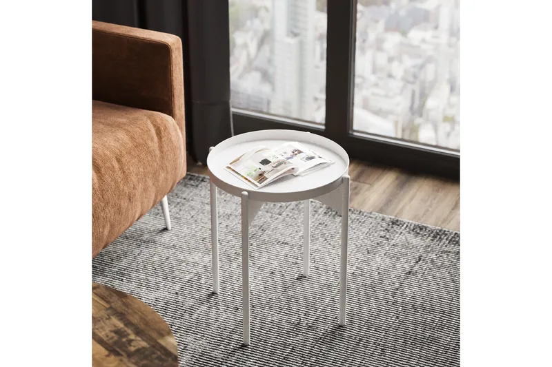 Mamta Sofabord 44 cm - Hvit - Møbler - Bord - Sofabord & salongbord