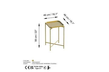 Mamta Sofabord 46 cm - Gull - Møbler - Bord - Sofabord & salongbord