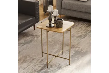 Mamta Sofabord 46 cm - Gull/Naturell - Møbler - Bord - Sofabord & salongbord