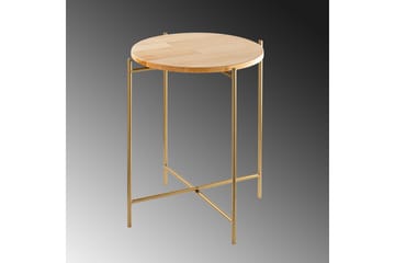 Mamta Sofabord 46 cm - Gull/Naturell - Møbler - Bord - Sofabord & salongbord