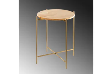 Mamta Sofabord 46 cm - Gull/Naturell - Møbler - Bord - Sofabord & salongbord