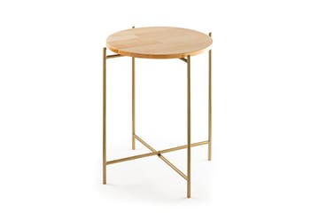 Mamta Sofabord 46 cm - Gull/Naturell - Møbler - Bord - Sofabord & salongbord