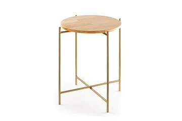 Mamta Sofabord 46 cm - Gull/Naturell - Møbler - Bord - Sofabord & salongbord