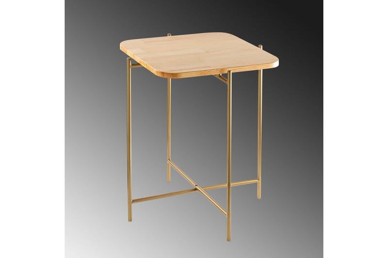 Mamta Sofabord 46 cm - Gull/Naturell - Møbler - Bord - Sofabord & salongbord