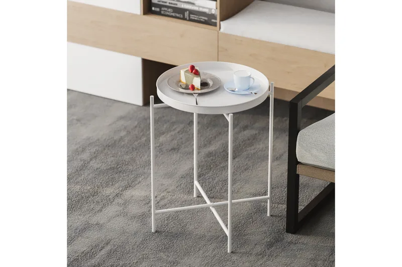 Mamta Sofabord 46 cm - Hvit - Møbler - Bord - Sofabord & salongbord