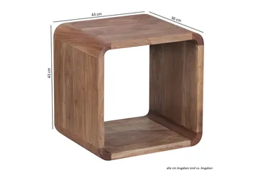 Mancheno Settbord 36 cm 2 Bord - Akasie - Møbler - Bord - Sofabord & salongbord