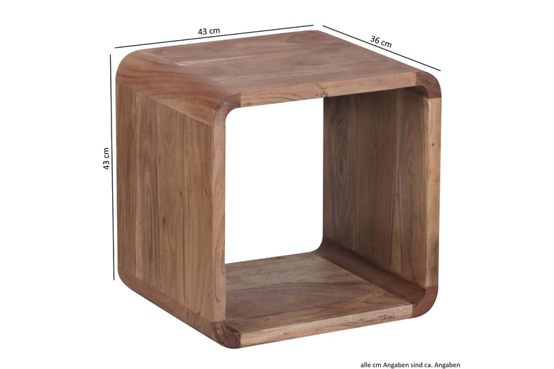 Mancheno Settbord 36 cm 2 Bord - Akasie - Møbler - Bord - Sofabord & salongbord