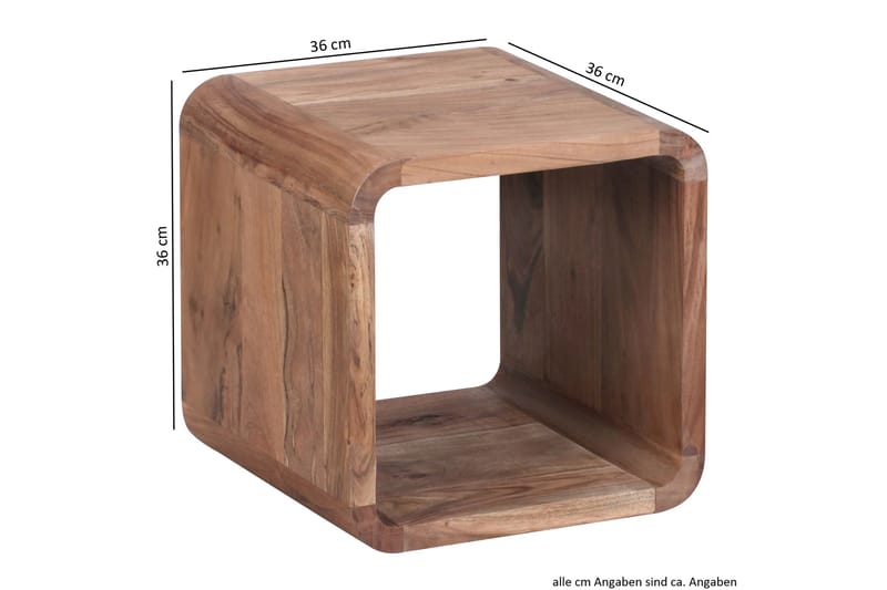 Mancheno Settbord 36 cm 2 Bord - Akasie - Møbler - Bord - Sofabord & salongbord