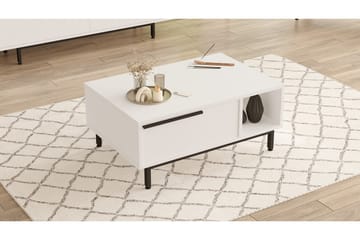 Manku Sofabord 90 cm - Hvit - Møbler - Bord - Sofabord & salongbord