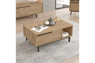 Manku Sofabord 90 cm - Valnøtt - Møbler - Bord - Sofabord & salongbord