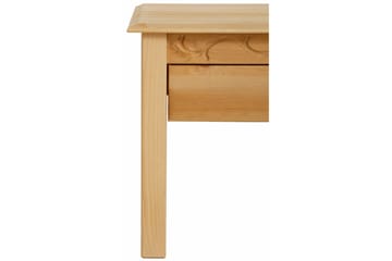 Marzell 60 cm Kvadratisk Sofabord med Skuffer i Massivt Tre - Beige - Møbler - Bord - Sofabord & salongbord