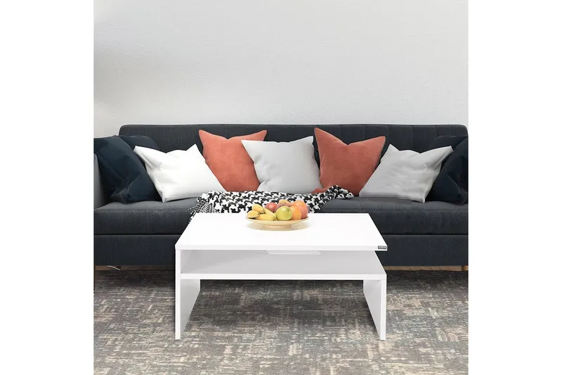 Sofabord Masao Almasi / Hvit - Almasi / Hvit - Møbler - Bord - Sofabord & salongbord
