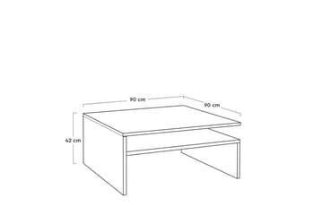 Sofabord Masao Lys valnøtt - Lys valnøtt - Møbler - Bord - Sofabord & salongbord
