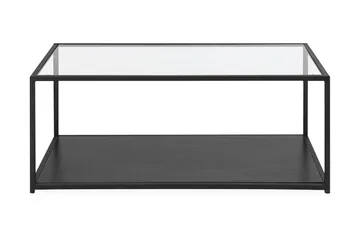 Medora Sofabord 100 cm med Oppbevaringshylle - Svart - Møbler - Bord - Sofabord & salongbord