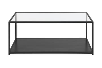 Medora Sofabord 100 cm med Oppbevaringshylle - Svart - Møbler - Bord - Sofabord & salongbord - Sofabord med oppbevaring