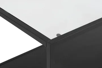 Medora Sofabord 100 cm med Oppbevaringshylle - Svart - Møbler - Bord - Sofabord & salongbord