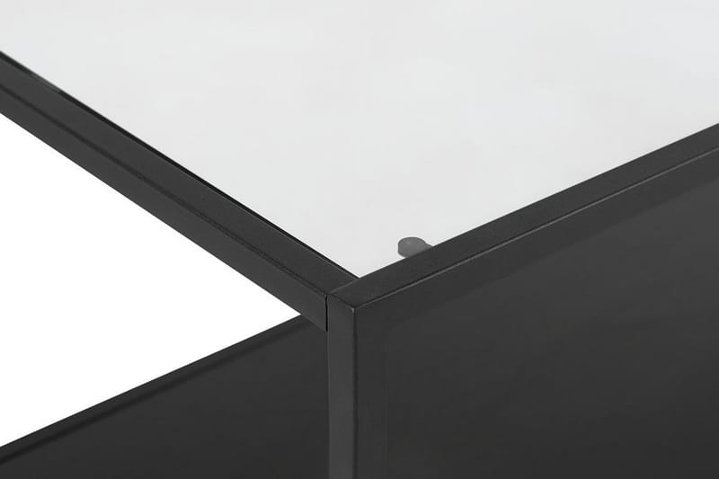 Medora Sofabord 100 cm med Oppbevaringshylle - Svart - Møbler - Bord - Sofabord & salongbord - Sofabord med oppbevaring