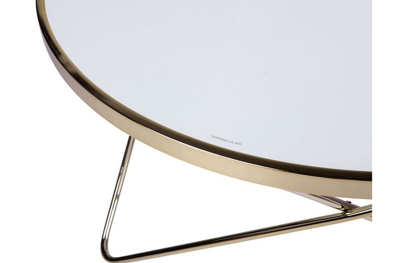 Meerah Sofabord 80 cm Rundt - Hvit - Møbler - Bord - Sofabord & salongbord