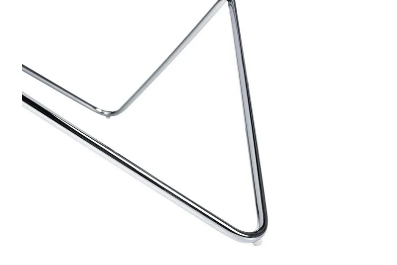 Meerah Sofabord 80 cm Rundt - Hvit/Sølv - Møbler - Bord - Sofabord & salongbord