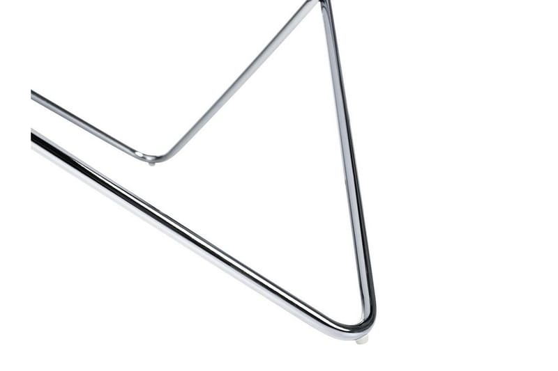 Meerah Sofabord 80 cm Rundt - Hvit/Sølv - Møbler - Bord - Sofabord & salongbord