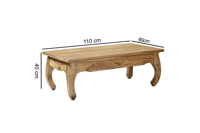 Melchionno Sofabord 110 cm - Akacia - Møbler - Bord - Sofabord & salongbord