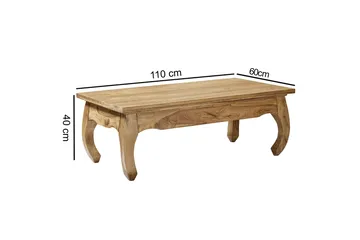 Melchionno Sofabord 110 cm - Akacia - Møbler - Bord - Sofabord & salongbord
