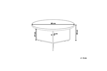 Melody L Sofabord 80 cm - Tre / Natur - Møbler - Bord - Sofabord & salongbord