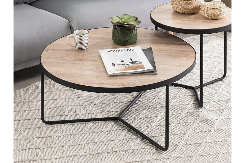 Melody L Sofabord 80 cm - Tre / Natur - Møbler - Bord - Sofabord & salongbord