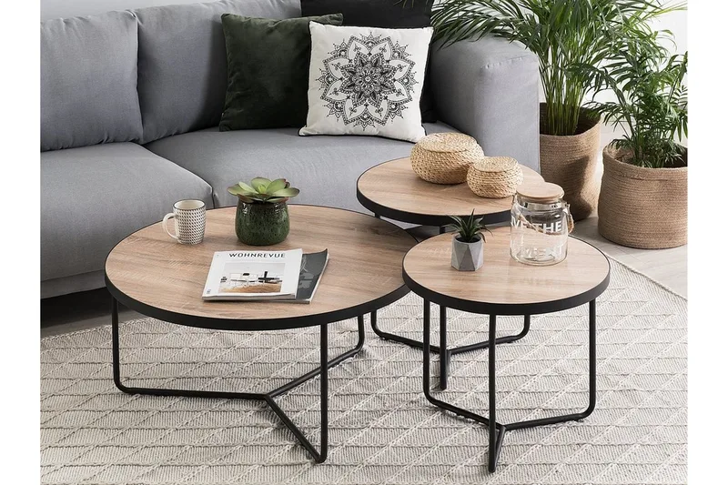 Melody L Sofabord 80 cm - Tre / Natur - Møbler - Bord - Sofabord & salongbord