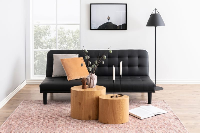 Mirol Satsbord 48 cm Ovalt Sofabord i Eik - Brun - Møbler - Bord - Sofabord & salongbord