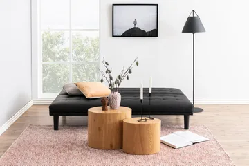 Mirol Settbord 48 cm Ovalt Sofabord i Eik - Brun - Møbler - Bord - Sofabord & salongbord