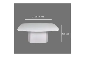 Sofabord Miu Hvit - Hvit - Møbler - Bord - Sofabord & salongbord