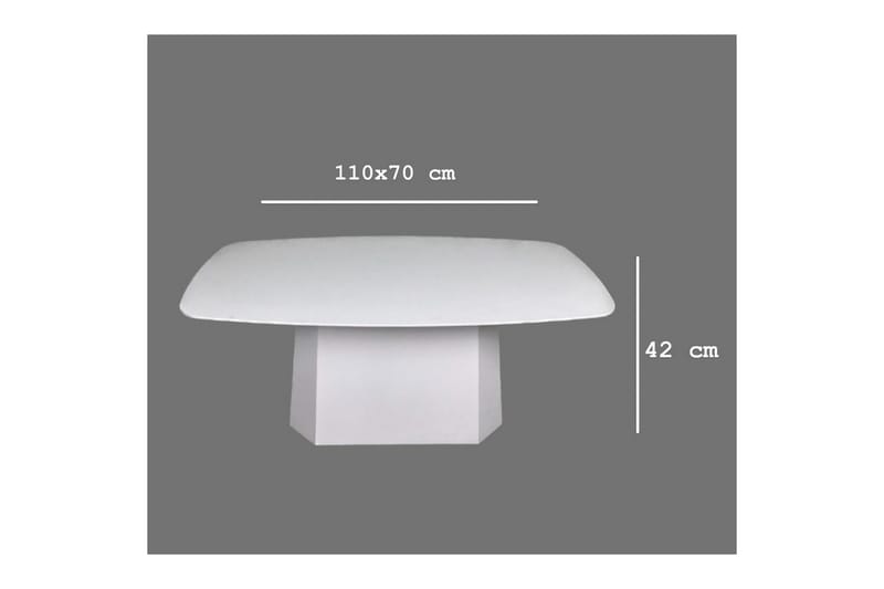 Sofabord Miu Hvit - Hvit - Møbler - Bord - Sofabord & salongbord
