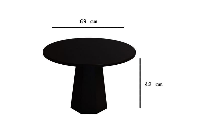 Sofabord Miu Svart - Svart - Møbler - Bord - Sofabord & salongbord