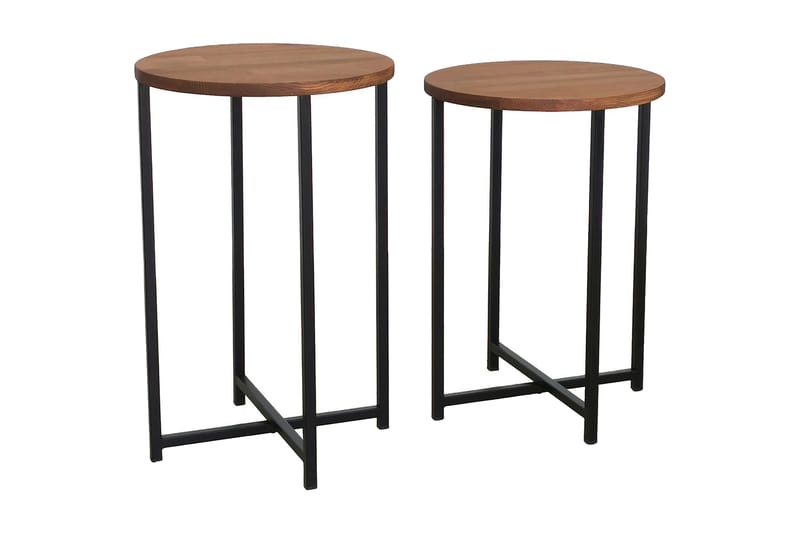 Mogue Sofabord 35x35x35 cm Rundt, Eik