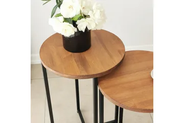 Mogue Sofabord 35x35x35 cm Rundt - Eik - Møbler - Bord - Sofabord & salongbord