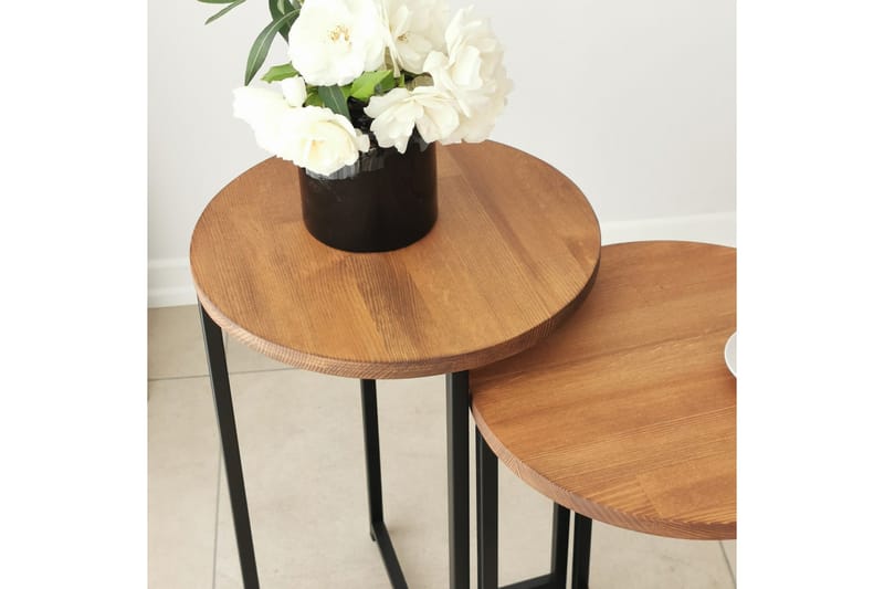 Mogue Sofabord 35x35x35 cm Rundt - Eik - Møbler - Bord - Sofabord & salongbord