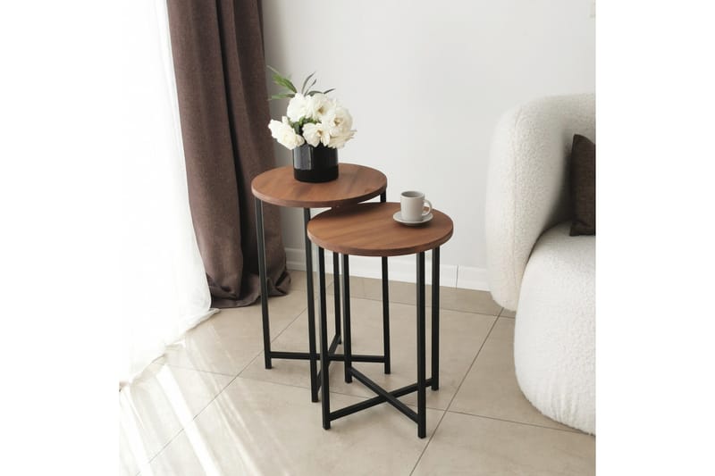 Mogue Sofabord 35x35x35 cm Rundt - Eik - Møbler - Bord - Sofabord & salongbord