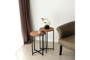 Mogue Sofabord 35x35x35 cm Rundt - Eik - Møbler - Bord - Sofabord & salongbord