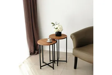 Mogue Sofabord 35x35x35 cm Rundt - Eik - Møbler - Bord - Sofabord & salongbord