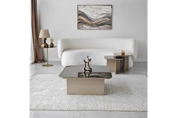 Moosonee Sofabord 80 cm - Beige - Møbler - Bord - Sofabord & salongbord