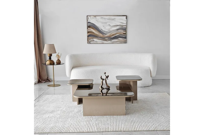 Moosonee Sofabord 80 cm, Beige