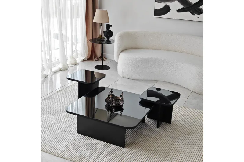 Moosonee Sofabord 80 cm - Svart - Møbler - Bord - Sofabord & salongbord