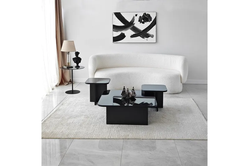 Moosonee Sofabord 80 cm - Svart - Møbler - Bord - Sofabord & salongbord