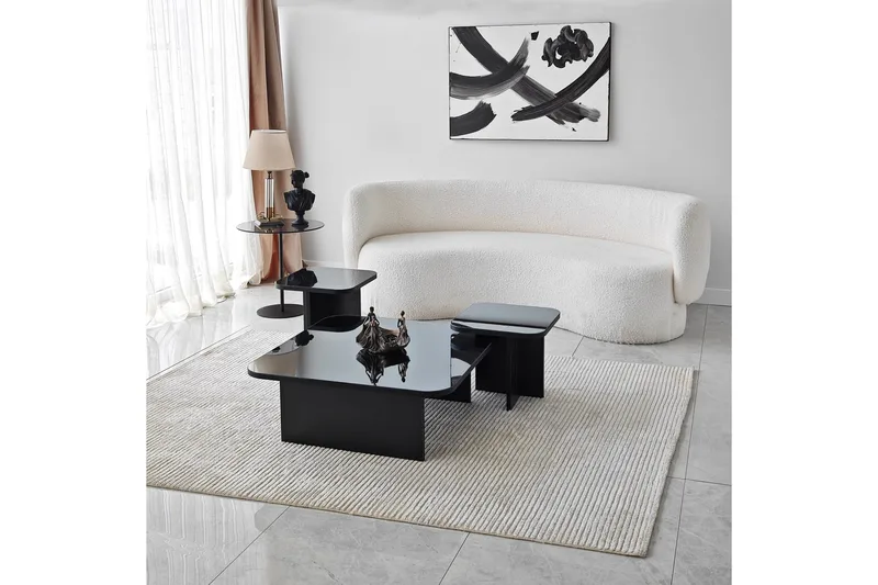 Moosonee Sofabord 80 cm, Svart