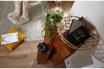 Morgillo Settbord 3-pk - Brun - Møbler - Bord - Sofabord & salongbord