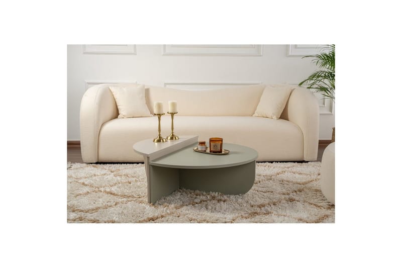 Sofabord Mukund Askegrønn Sandstein - Askegrønn Sandstein - Møbler - Bord - Sofabord & salongbord