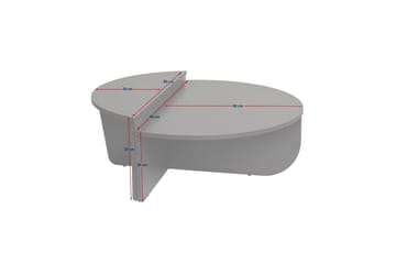 Sofabord Mukund Askegrønn Sandstein - Askegrønn Sandstein - Møbler - Bord - Sofabord & salongbord